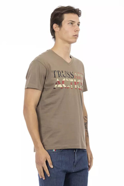 Brown Cotton T-Shirt