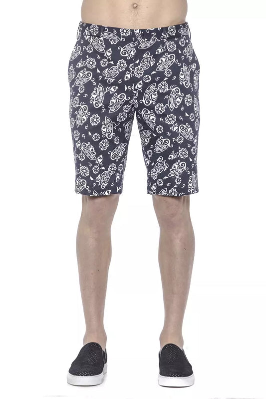 Blue Cotton Men's Bermuda Shorts