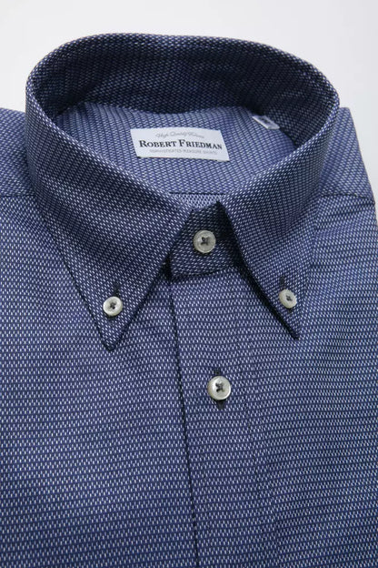 Blue Cotton Men's Shirt