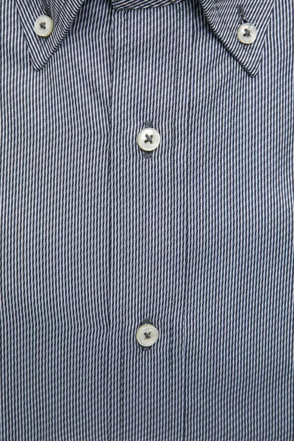 Blue Cotton Men's Shirt