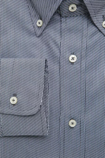 Blue Cotton Men's Shirt