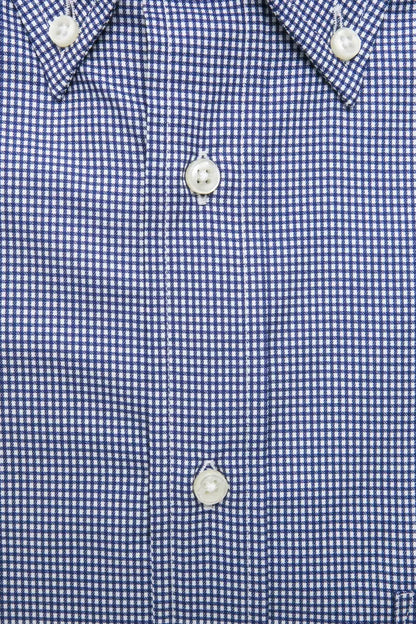 Blue Cotton Men's Shirt