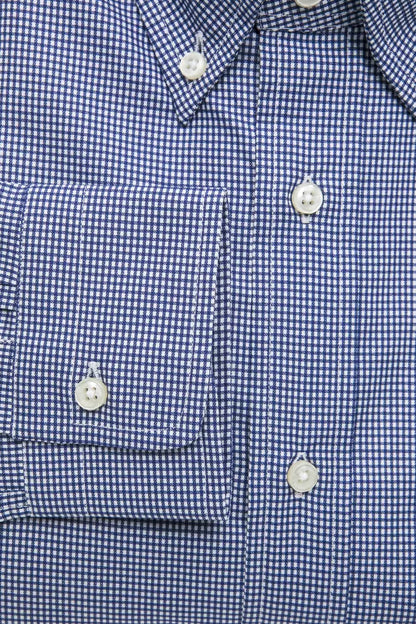 Blue Cotton Men's Shirt