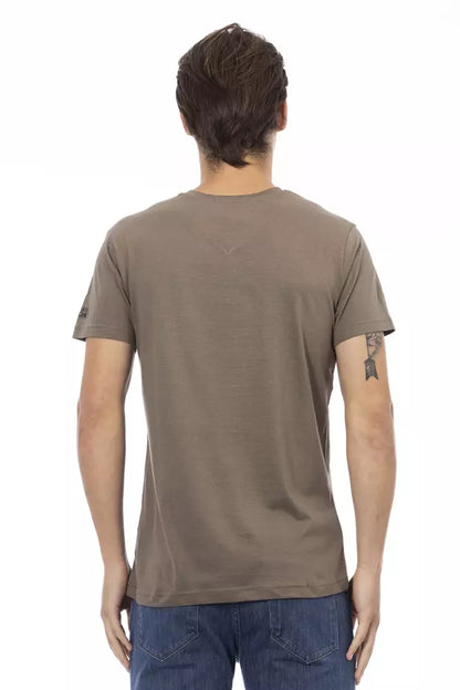 Brown Cotton T-Shirt