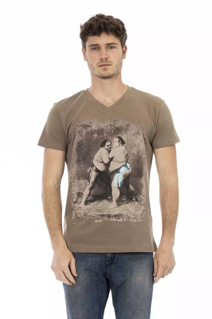 Brown Cotton T-Shirt