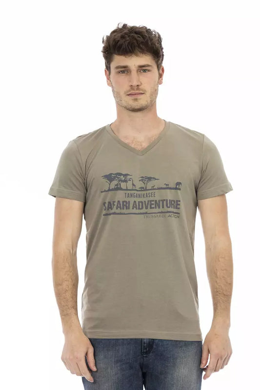 Brown Cotton T-Shirt