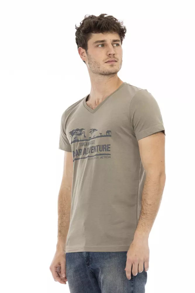 Brown Cotton T-Shirt