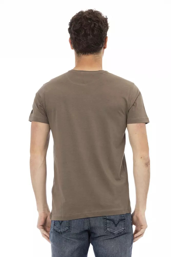 Brown Cotton T-Shirt