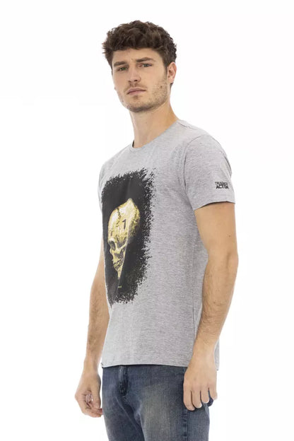 Gray Cotton Men's T-Shirt