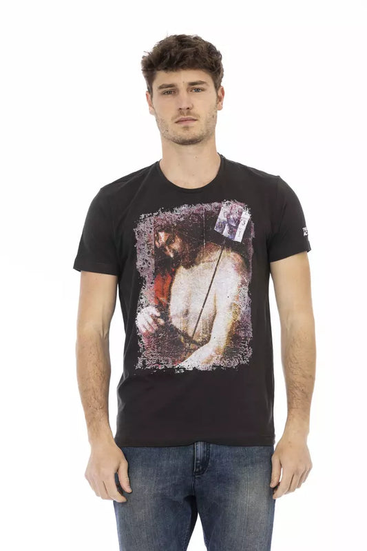 Black Cotton Men's T-Shirt