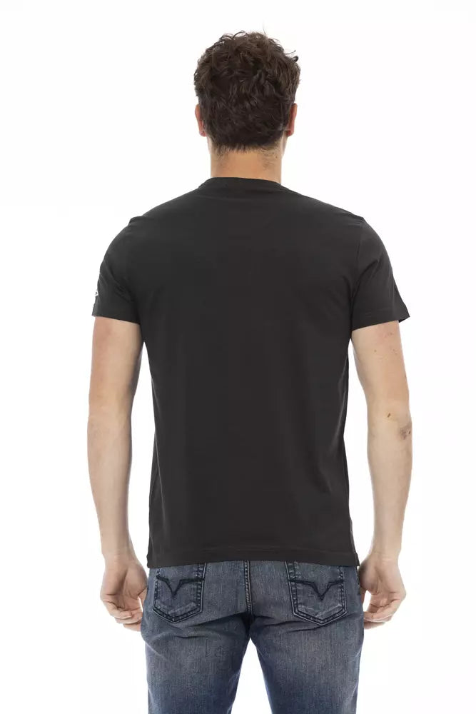 Black Cotton Men's T-Shirt