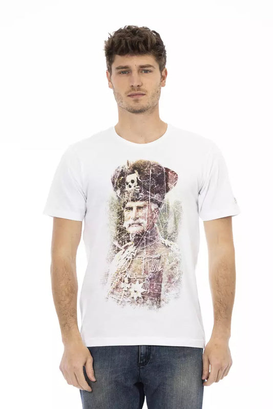 White Cotton Men's T-Shirt