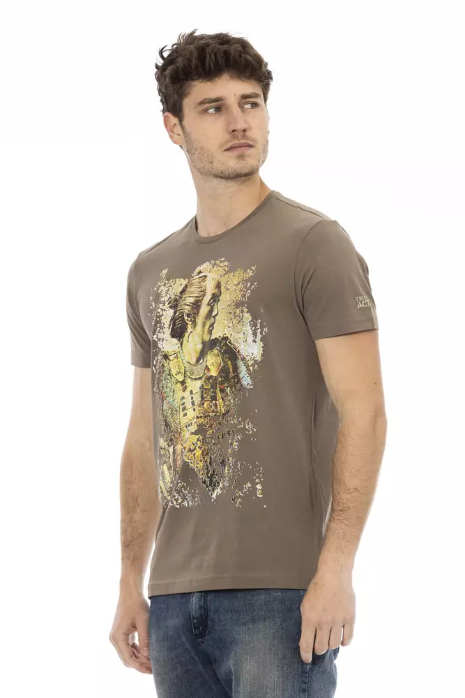 Brown Cotton T-Shirt