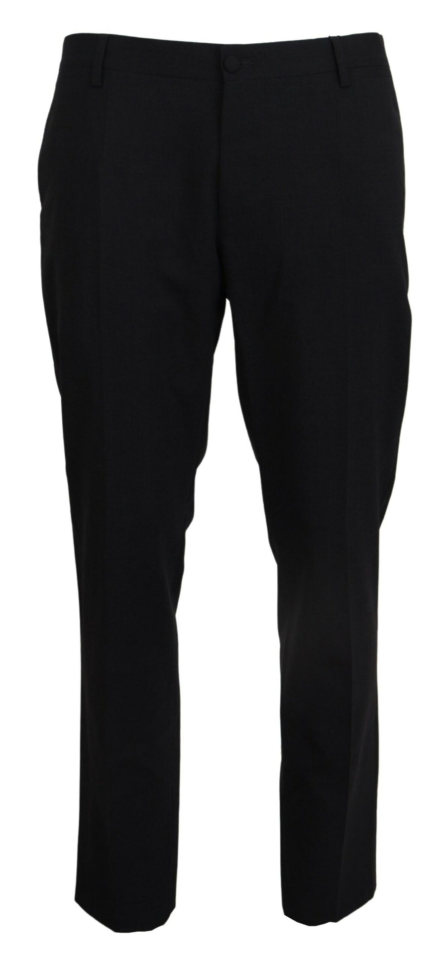 Gray Wool Stretch Dress Formal Slim Fit Pant