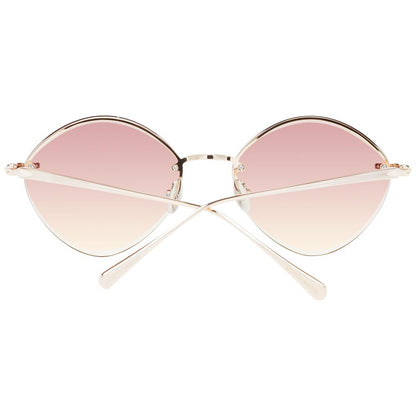 Gold Stainless Steel Sunglasses