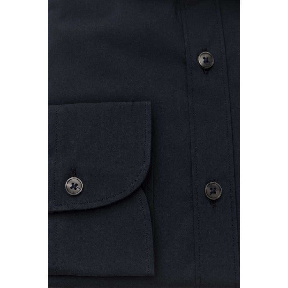 Blue Cotton Men's Shirt