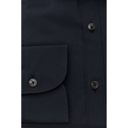 Blue Cotton Men's Shirt
