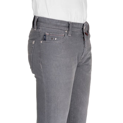 Gray Cotton Men Jeans
