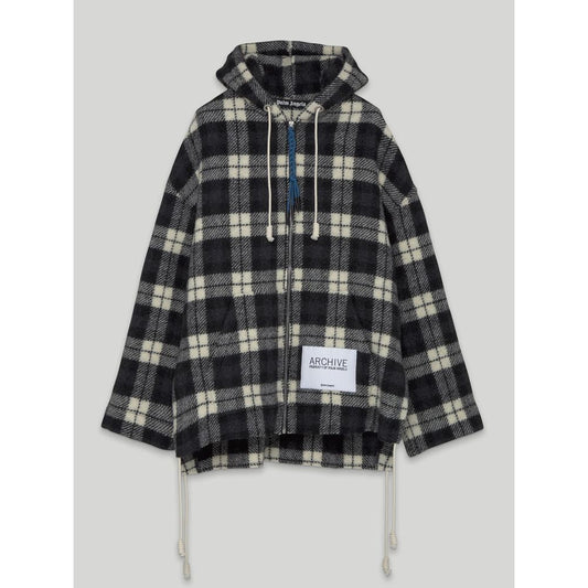 Black Cashmere Men Sweater with Hood