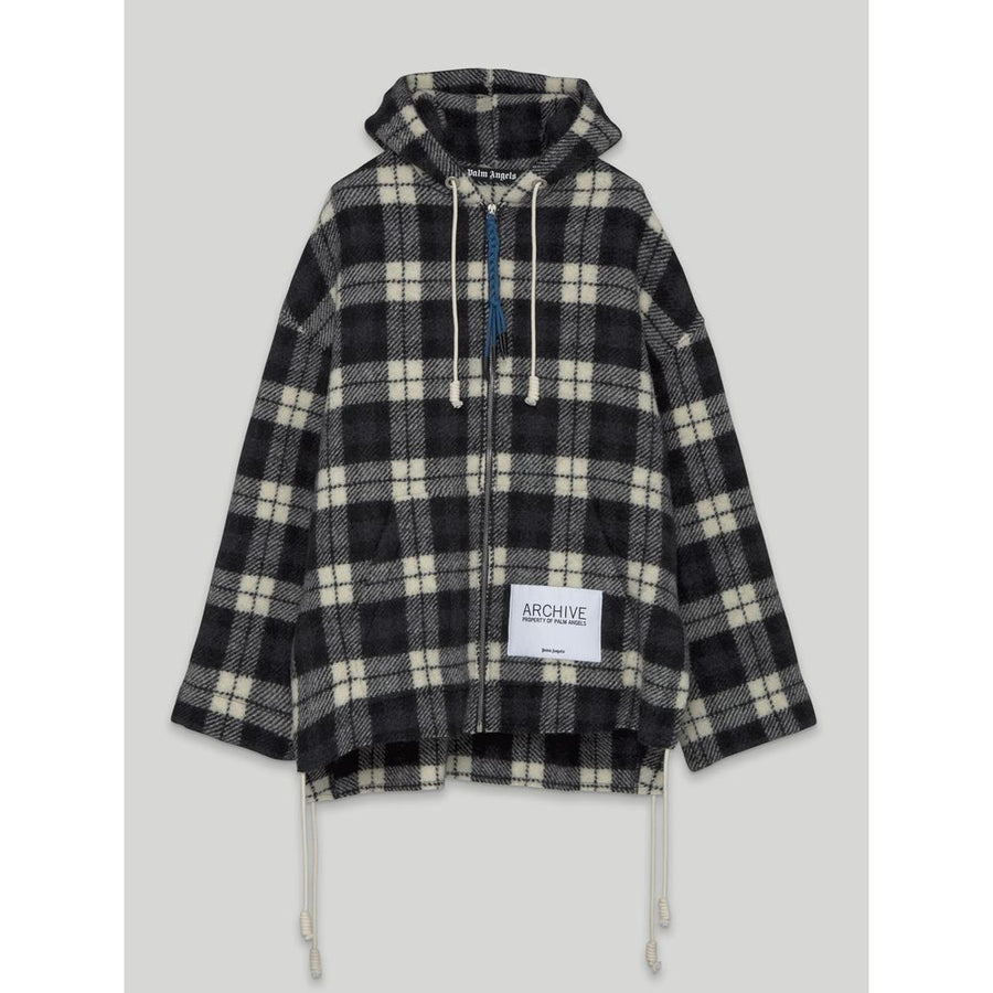 Black Cashmere Men Sweater with Hood