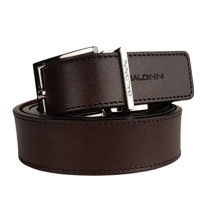 Brown Calfskin Men's Reversible Belt