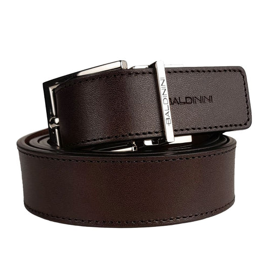 Brown Calfskin Men's Reversible Belt