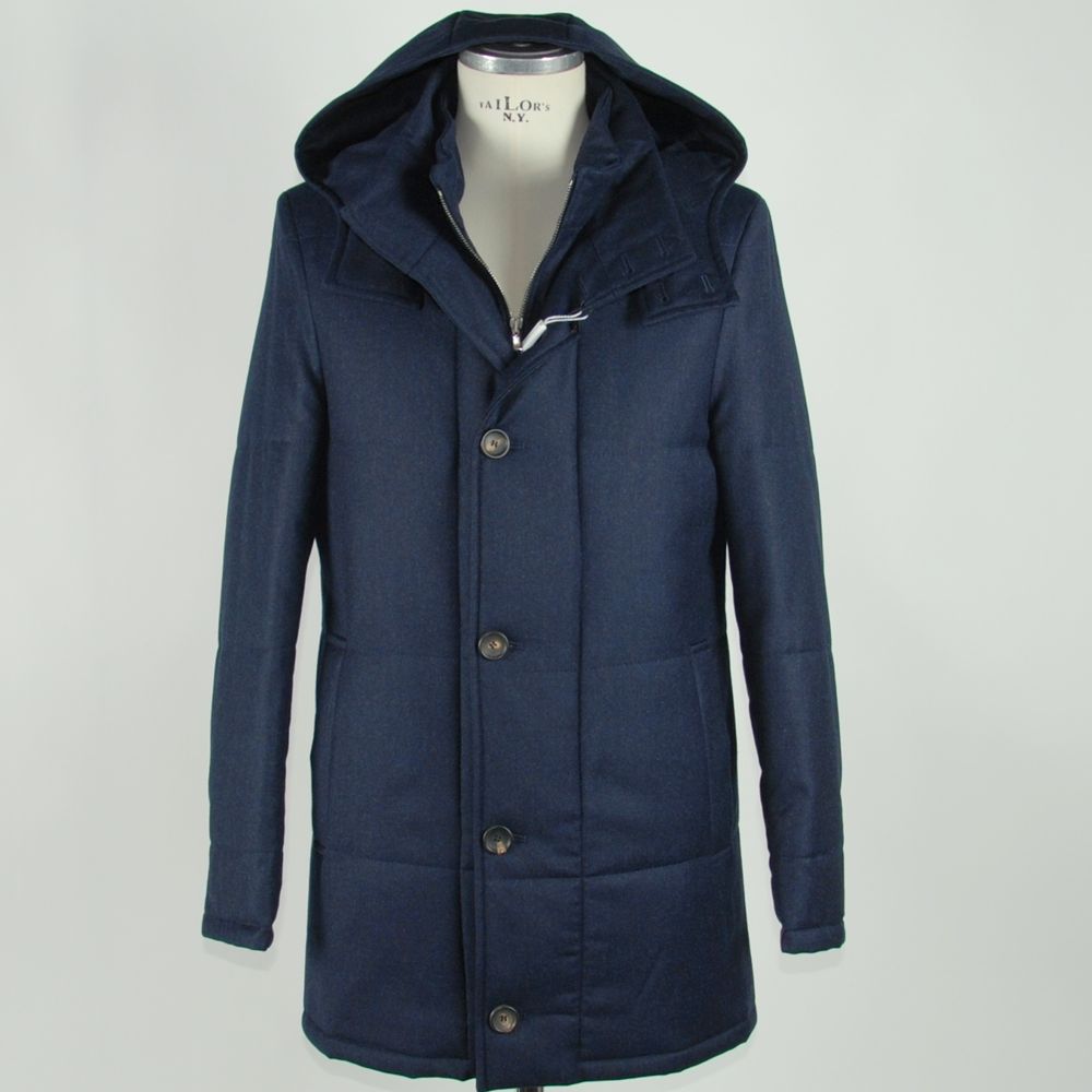 Blue Wool Men's Jacket