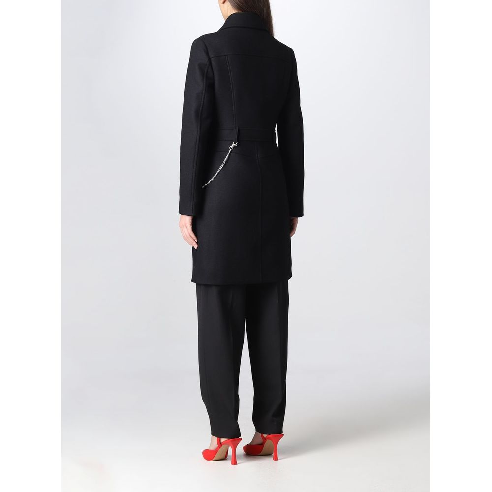 Black Wool Women Coat