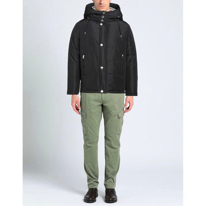 Black Polyamide Men's Jacket