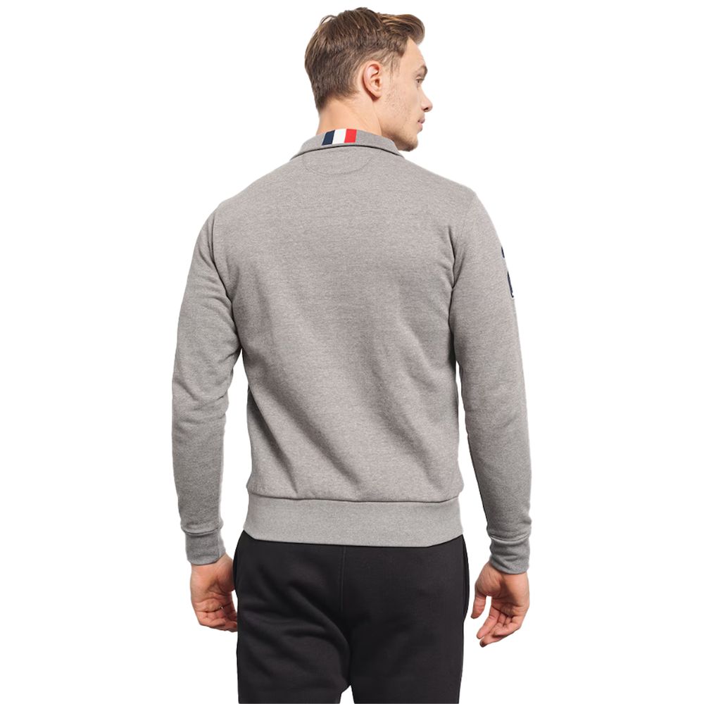 Gray Cotton Men's Sweater
