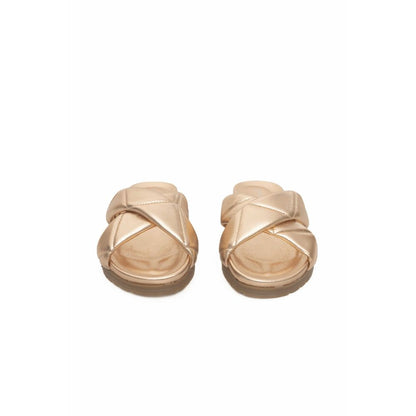 Beige Lambskin Women Sandal