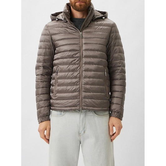 Gray Polyamide Men Jacket
