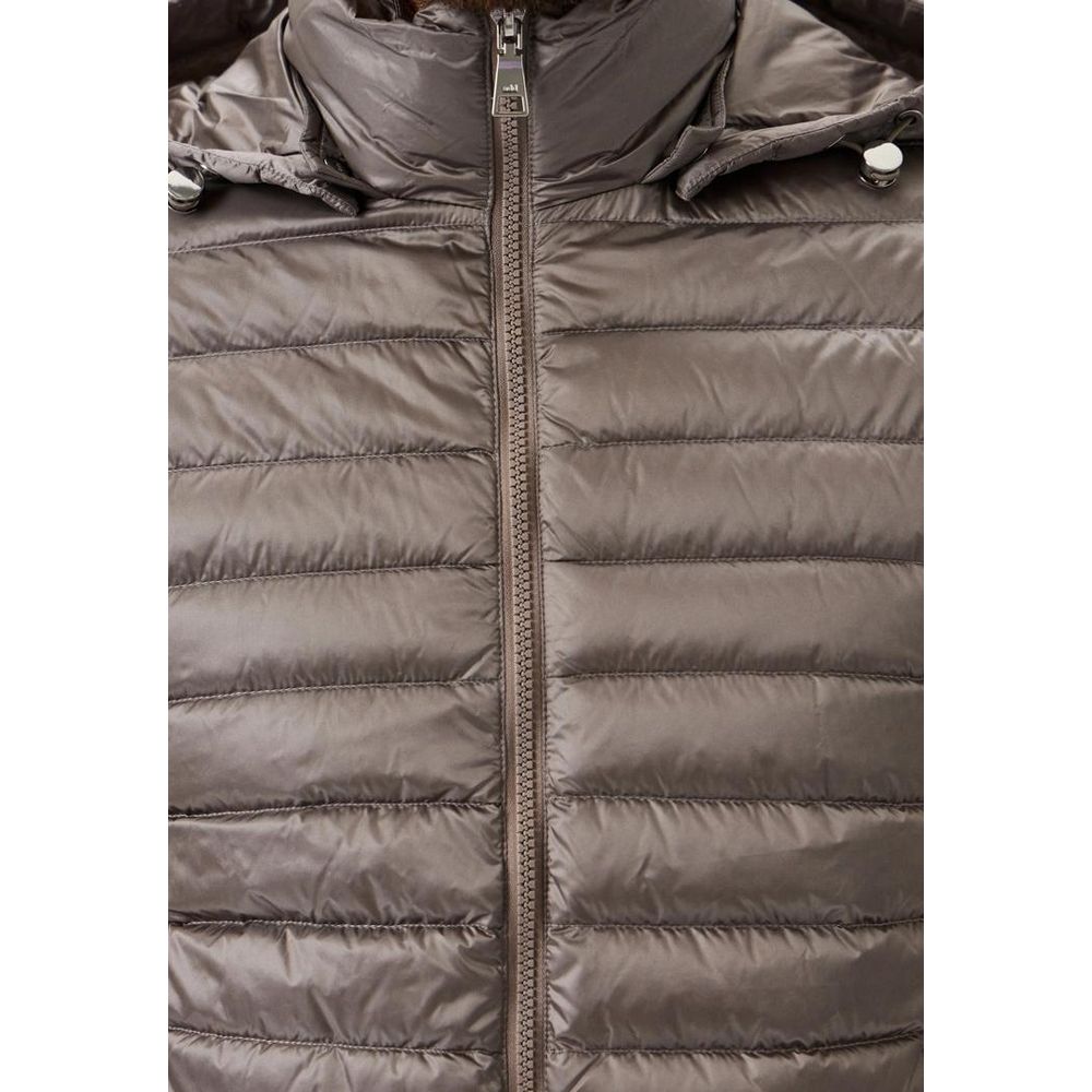 Gray Polyamide Men Jacket