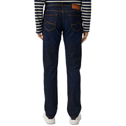 Blue Cotton Men Jeans