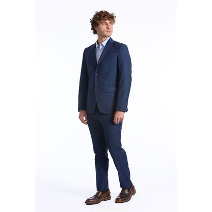 Blue Wool Men Blazer