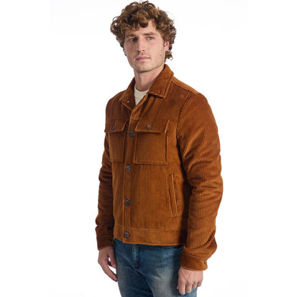Brown Cotton Jackets & Coat