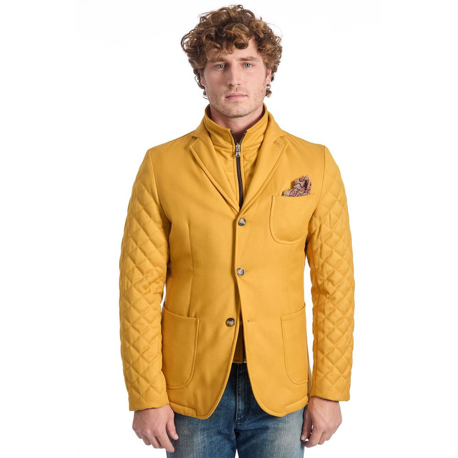 Yellow Wool Men's Jacket