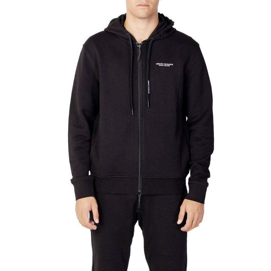 Black Cotton Hoodie