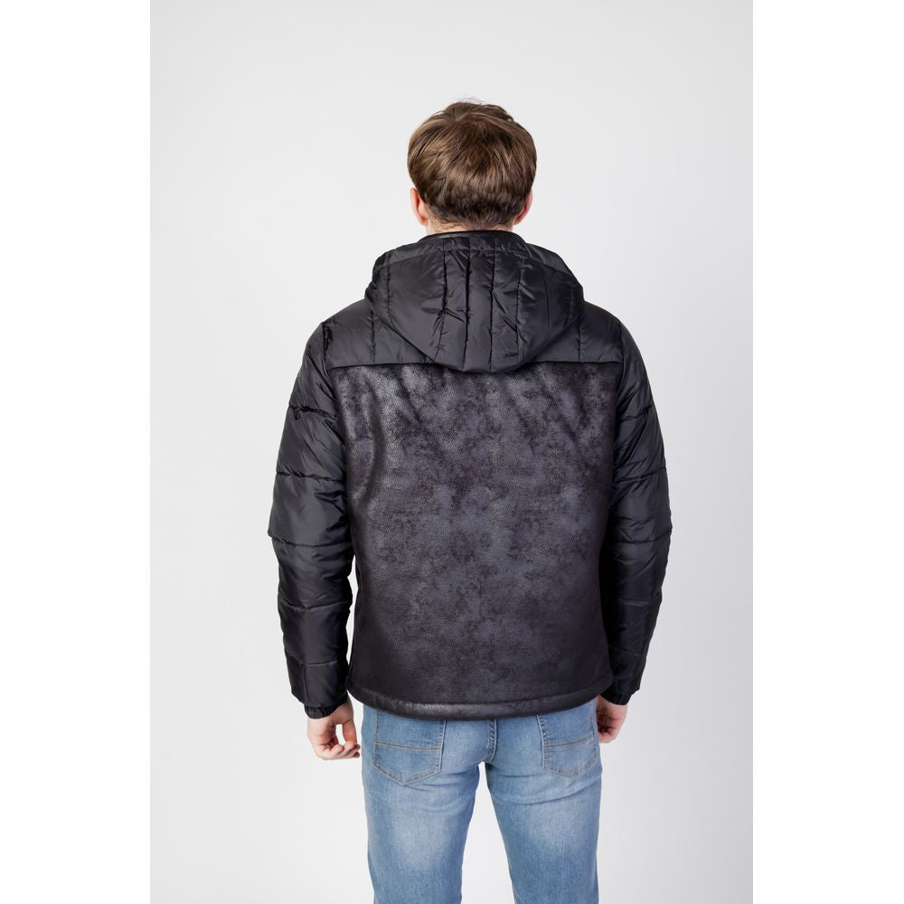 Black Polyester Shell Jacket