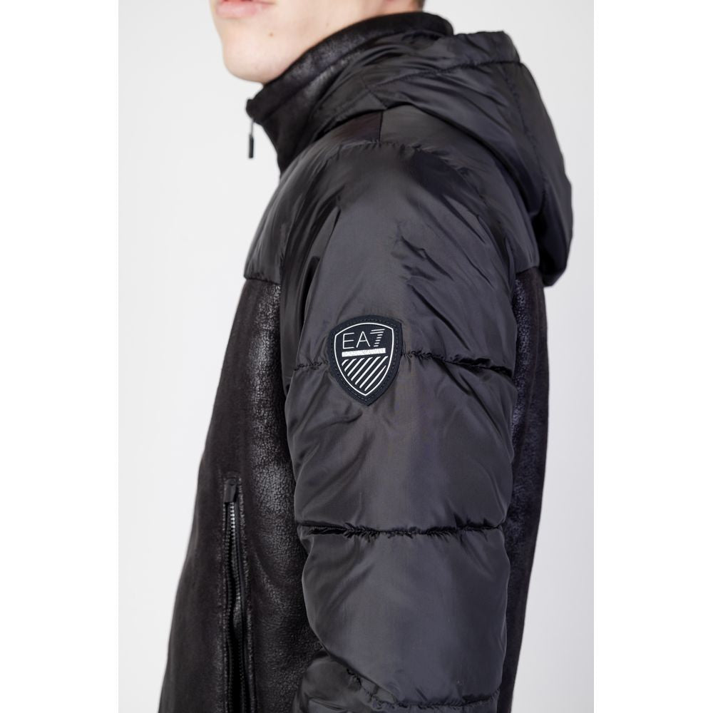 Black Polyester Shell Jacket