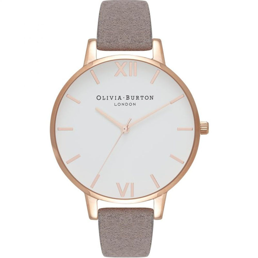 Gray Artificial Leather Watch