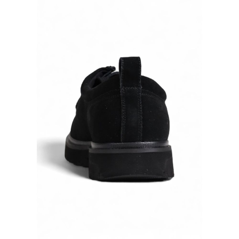 Black Suede Leather Oxfords And Derbies