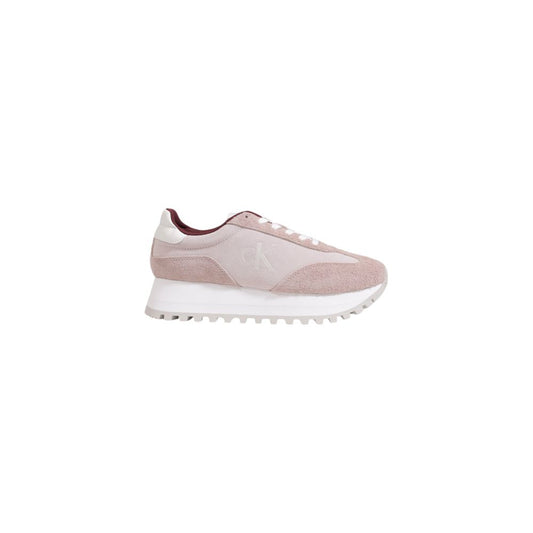 Purple Leather Low Top Sneakers
