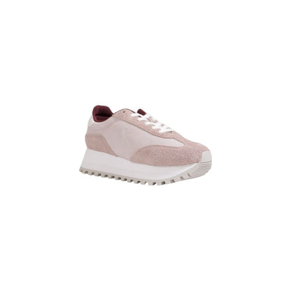 Purple Leather Low Top Sneakers