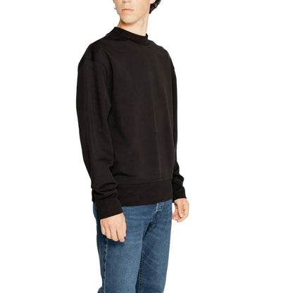 Black Recycled Cotton Sweatshirt