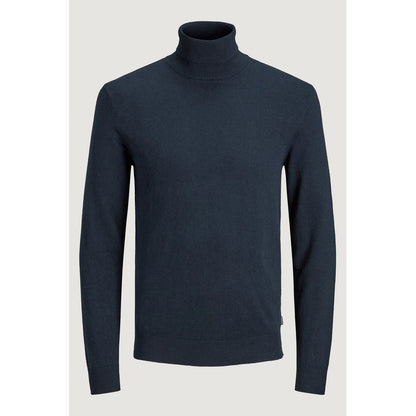 Blue Cotton Turtleneck