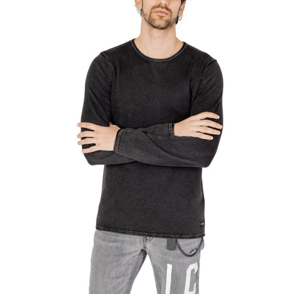 Black Cotton Sweatshirt