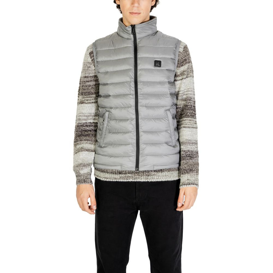 Gray Polyamide Sleveless Jacket