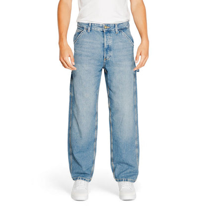 Blue Cotton Relaxed Fit Jeans
