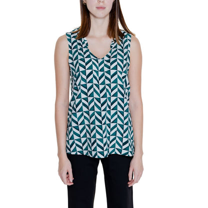 Green Viscose Tank Tops